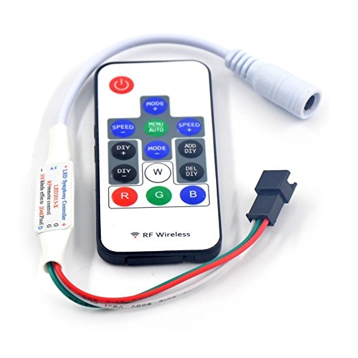 WS2811 and WS2812B DC5-12V 14keys Wireless RF Led RGB Controller 300 kinds of changes Digital Color LED Light Pixel Strip module