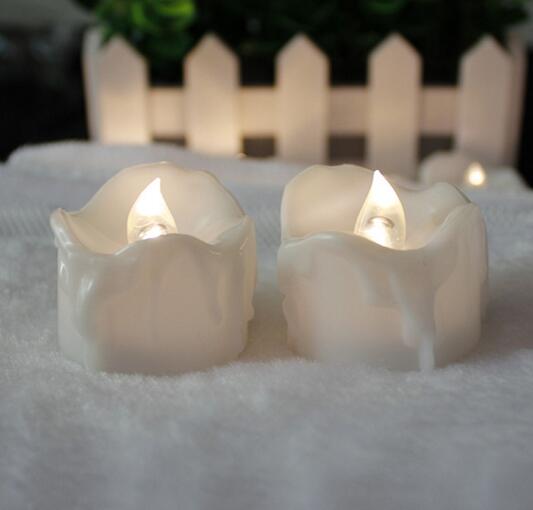 Battery operate flameless led electronic candle light plastic mini Led candle/led tea light