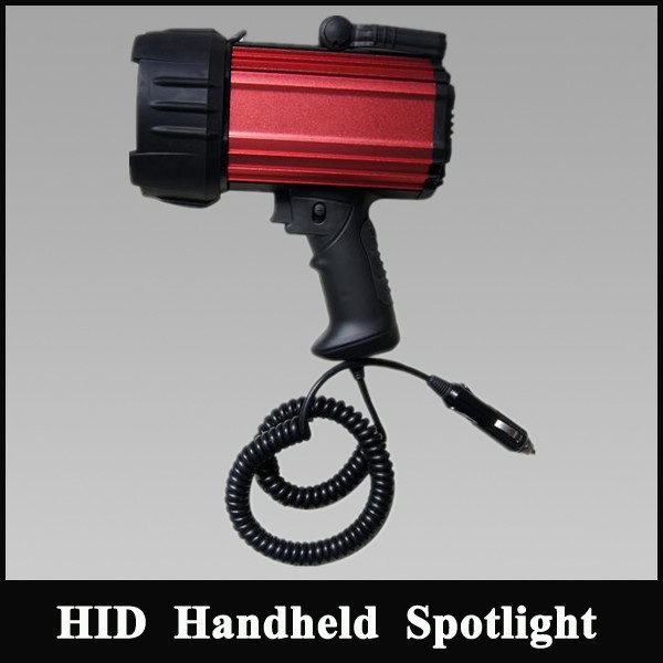 12V Hunting emergency Spotlight,Rechargeable eagleye warehouse working light search lamp gree/red HID lamp AC/DC charger