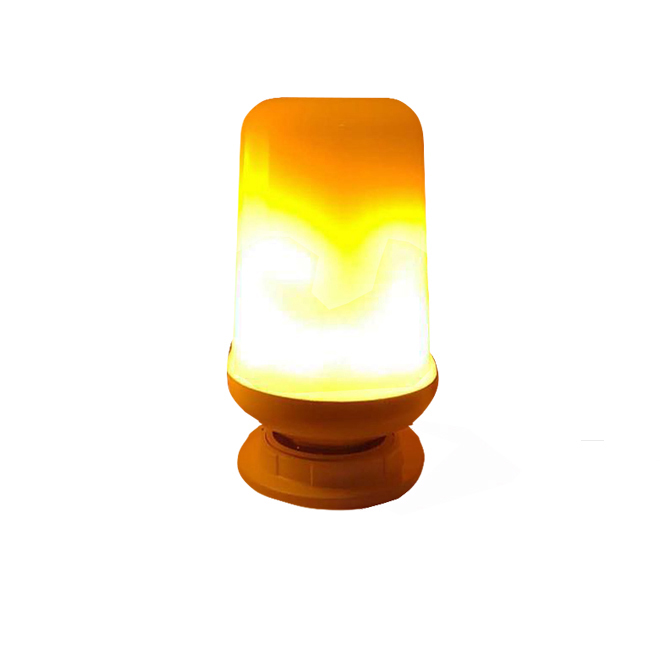 Warm white atmosphere lighting 9w led flame light