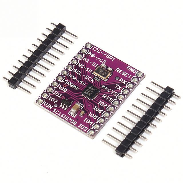 CJMCU-750 SC16IS750 Single UART with I2C-bus SPI Interface Module Board