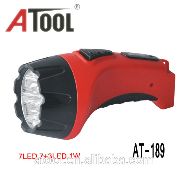 Hot sell 4 LED Rechargeable torch plastic flashlight