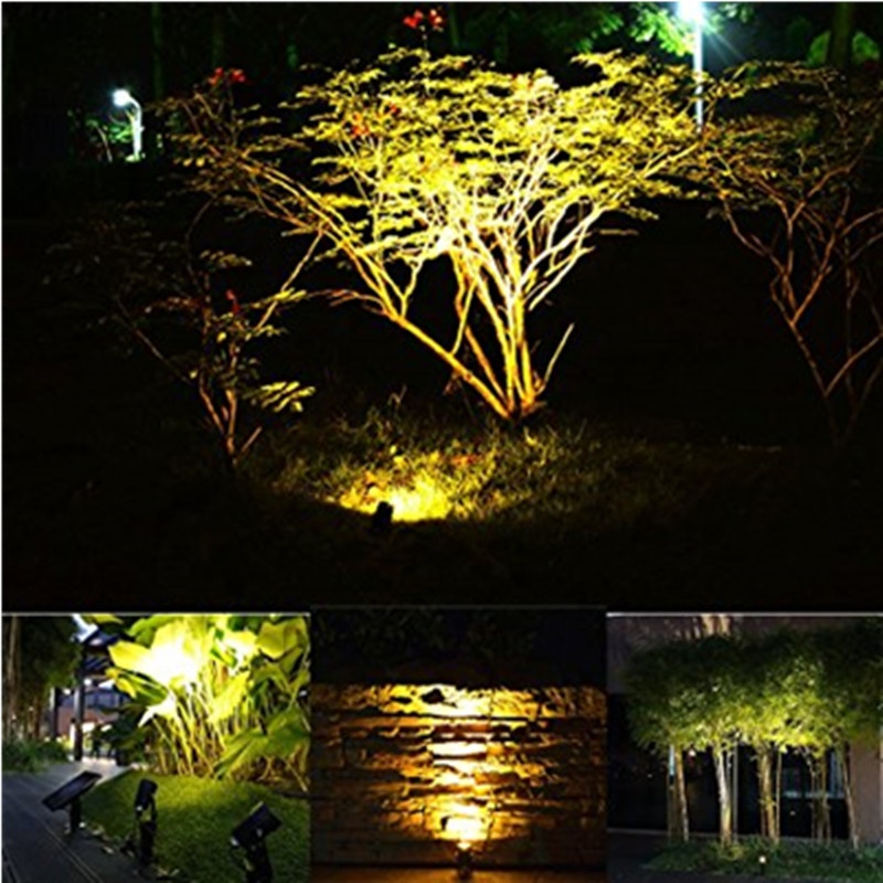 Decoration Garden Stake Light With RF Remote Sensor Led Solar Square Bollard Pathway Light