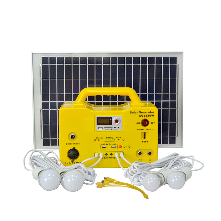 FLYING mini design portable solar power lighting system with display