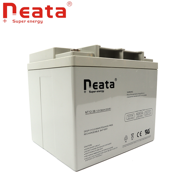 Good sale 12V middle-size deep cycle battery 12V38Ah AGM lead acid battery