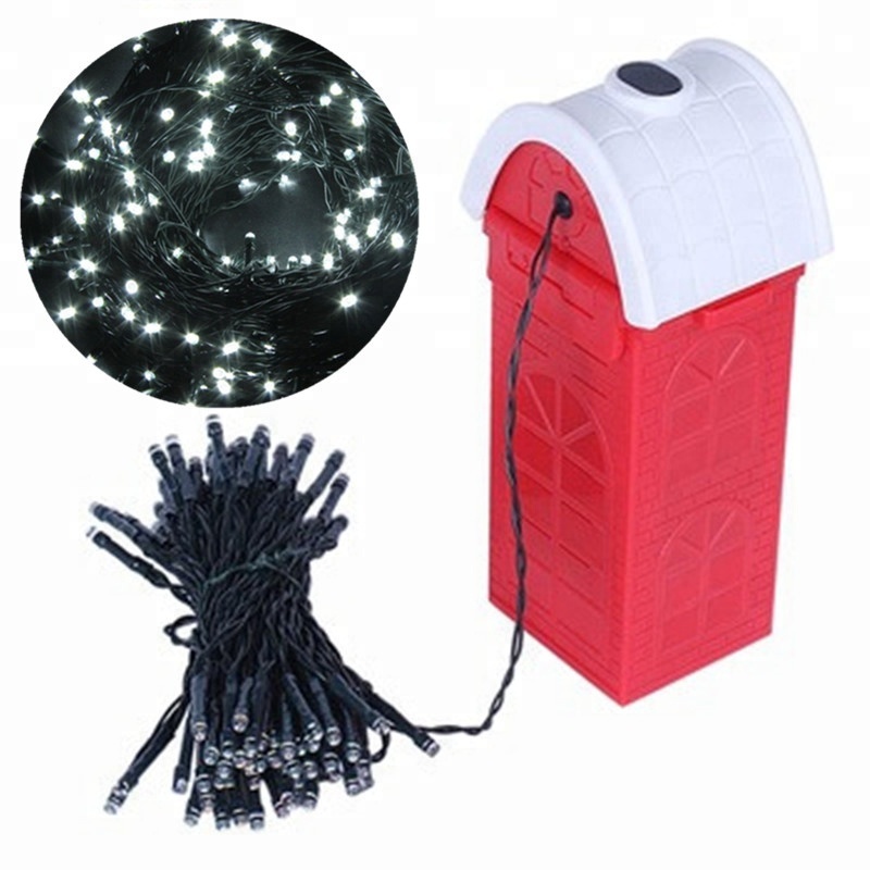 CE RoHS FCC Approved Salt Water Powered Rechargeable Multicolor LED Christmas Tree String Lights with outdoor decoration