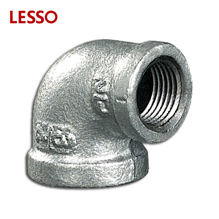 LESSO Hot Dip Galvanized Steel Pipe Fittings 90 degree elbow