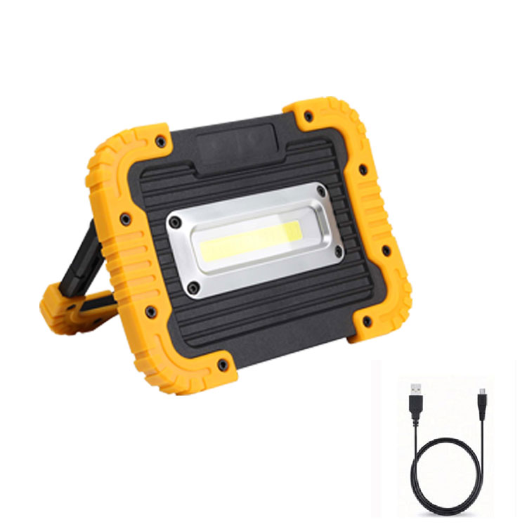 Waterproof 18650 Battery Powered USB Super Bright Cordless Flood 10w Portable Rechargeable cob led Work Light With Stand