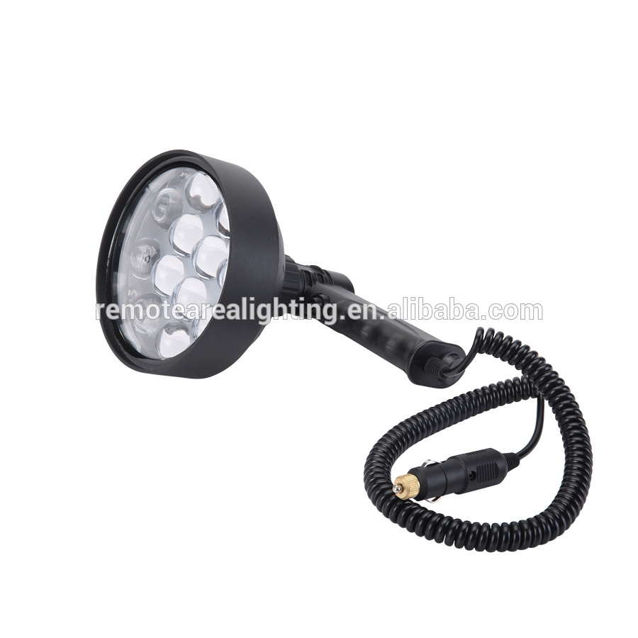 GZ factory outlet LED Handheld Searchlight outdoor light Spotlight hunting light with 12V Cigar lighter