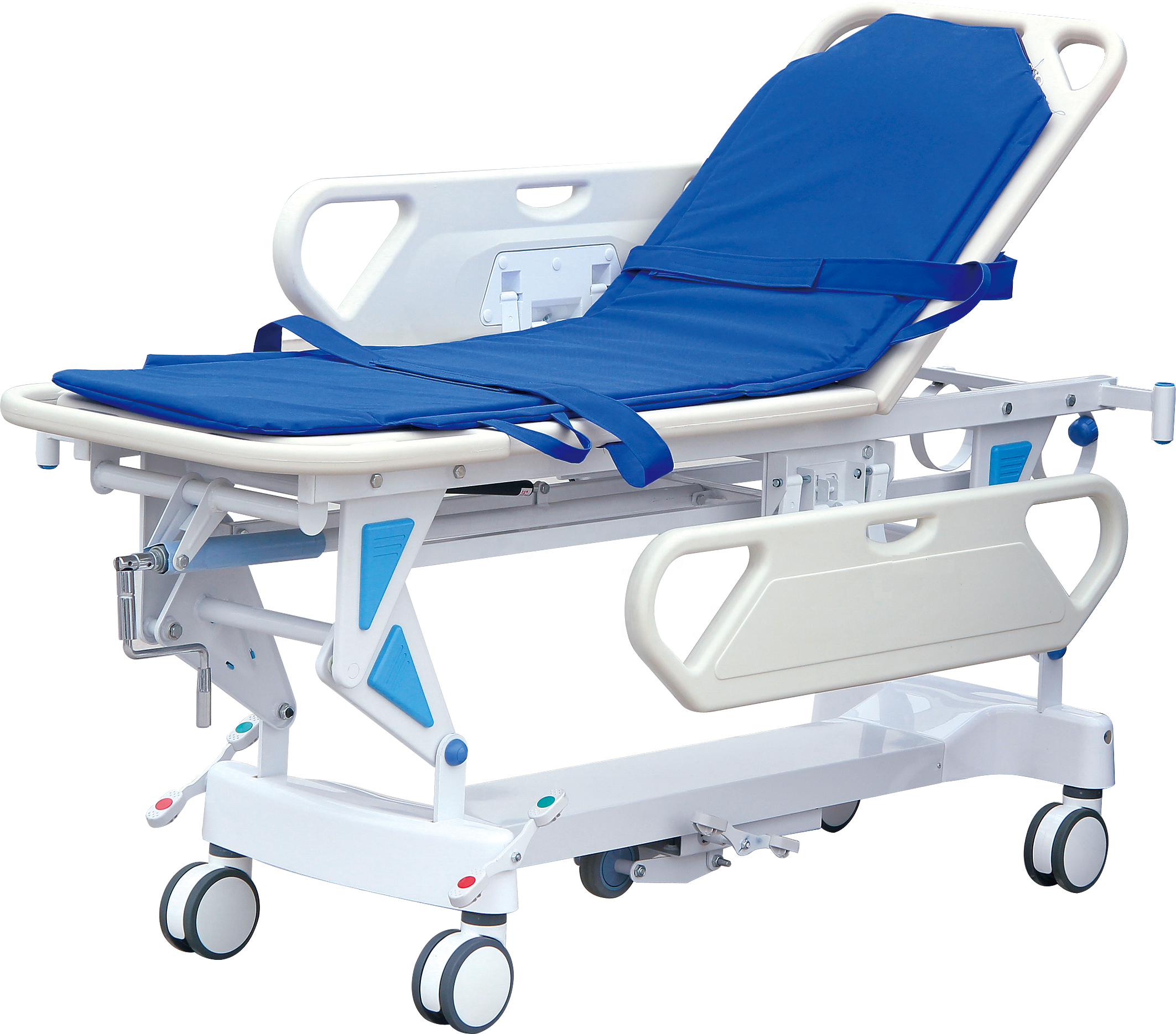 Hospital ambulance cot bed icu manual patient emergency transport transfer stretcher