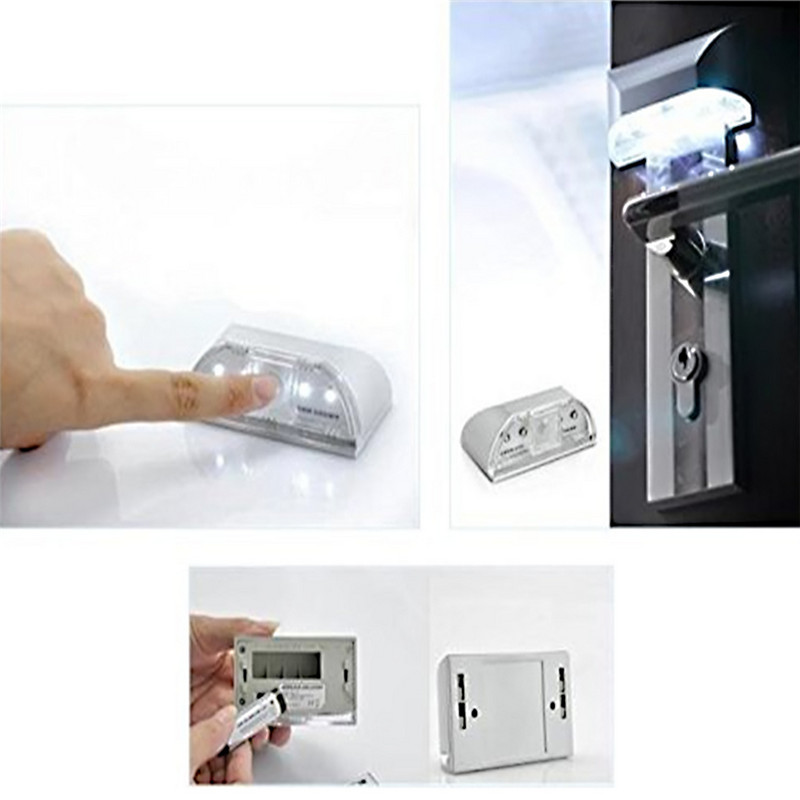 Hot Sale PIR Infrared IR Wireless Alarm System Motion Auto Sensor Door Light 4 LED Lamp