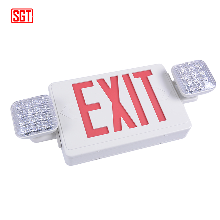 Wholesale led exit sign and emergency light US led combo emergency exit light