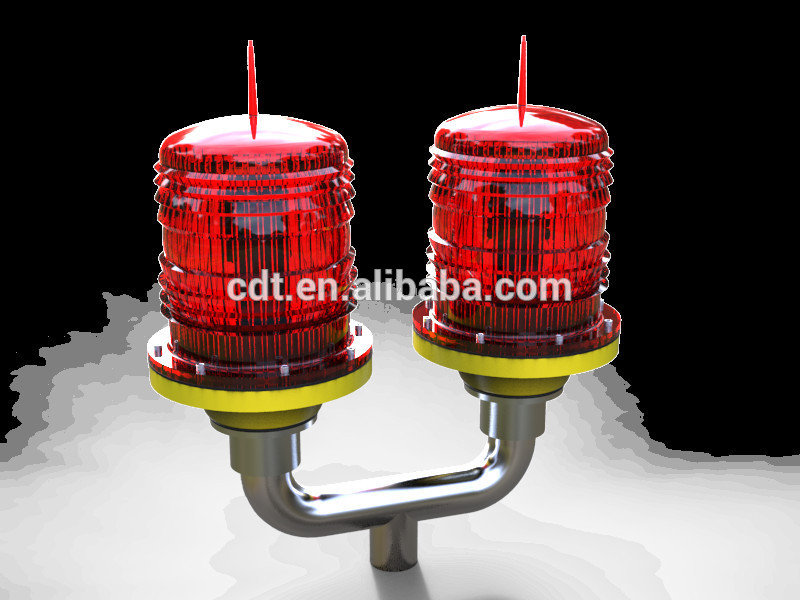 Low intensity LED aviation obstruction lamp/navigation light professional maker for tower/airport