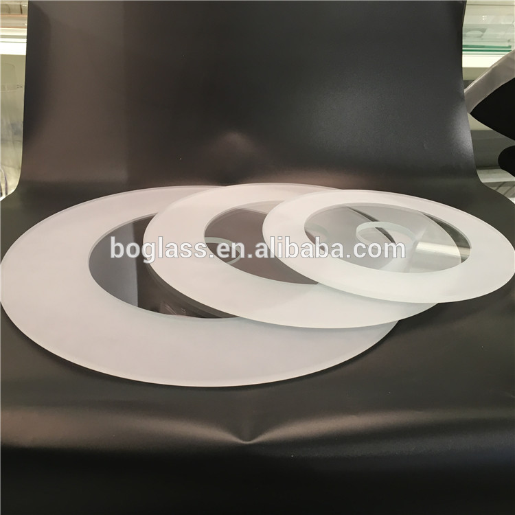 Different Diameter Low Iron Led Light Tempered Glass Panel Sheet