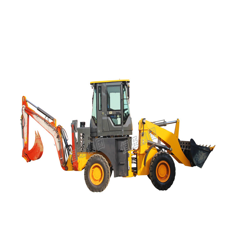 Small backhoe loader with cheap price with big cab