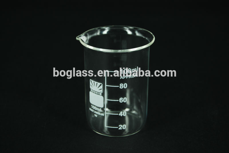 Laboratory glass measure cup with competitive price