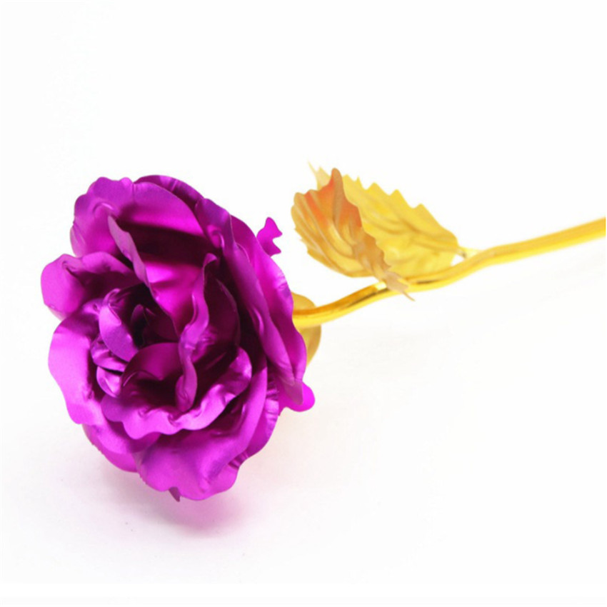 High Quality Flower Artificial Golden Foil Roses 24K For Valentine's Day