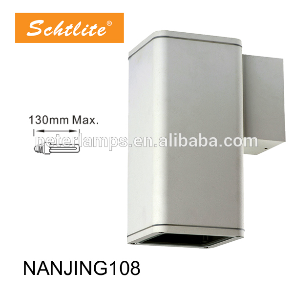 NANJING 108mm square GU10 E27 IP65 surface wall light