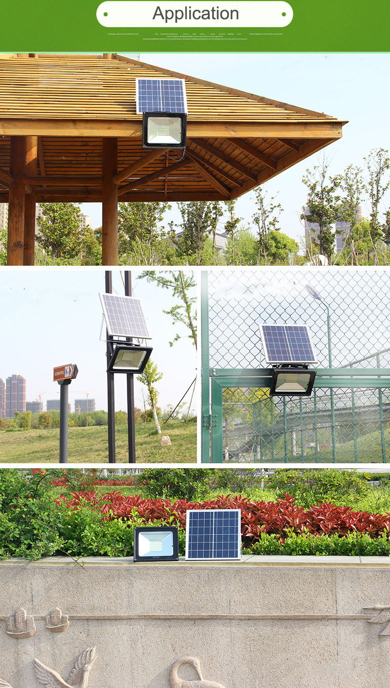 Outdoor waterproof solar fence light sun powered optically control powerful led solar security light