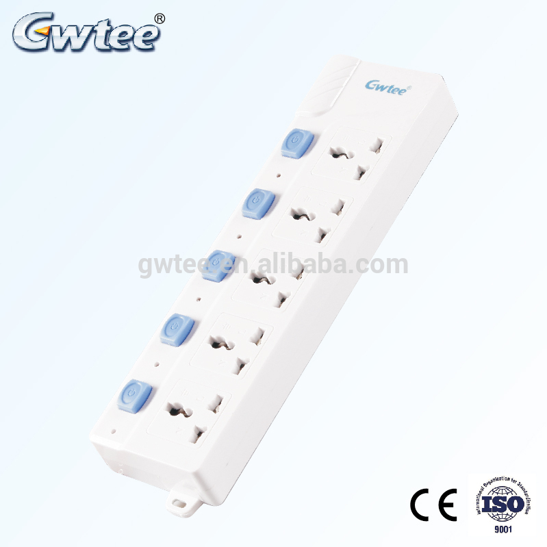 Supply contemporary Gwtee multiple outlets color power strip FXD-361