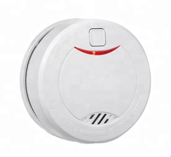 10 Years Lifespan Sealed Lithium Battery Operated Smoke Detector with EN14604