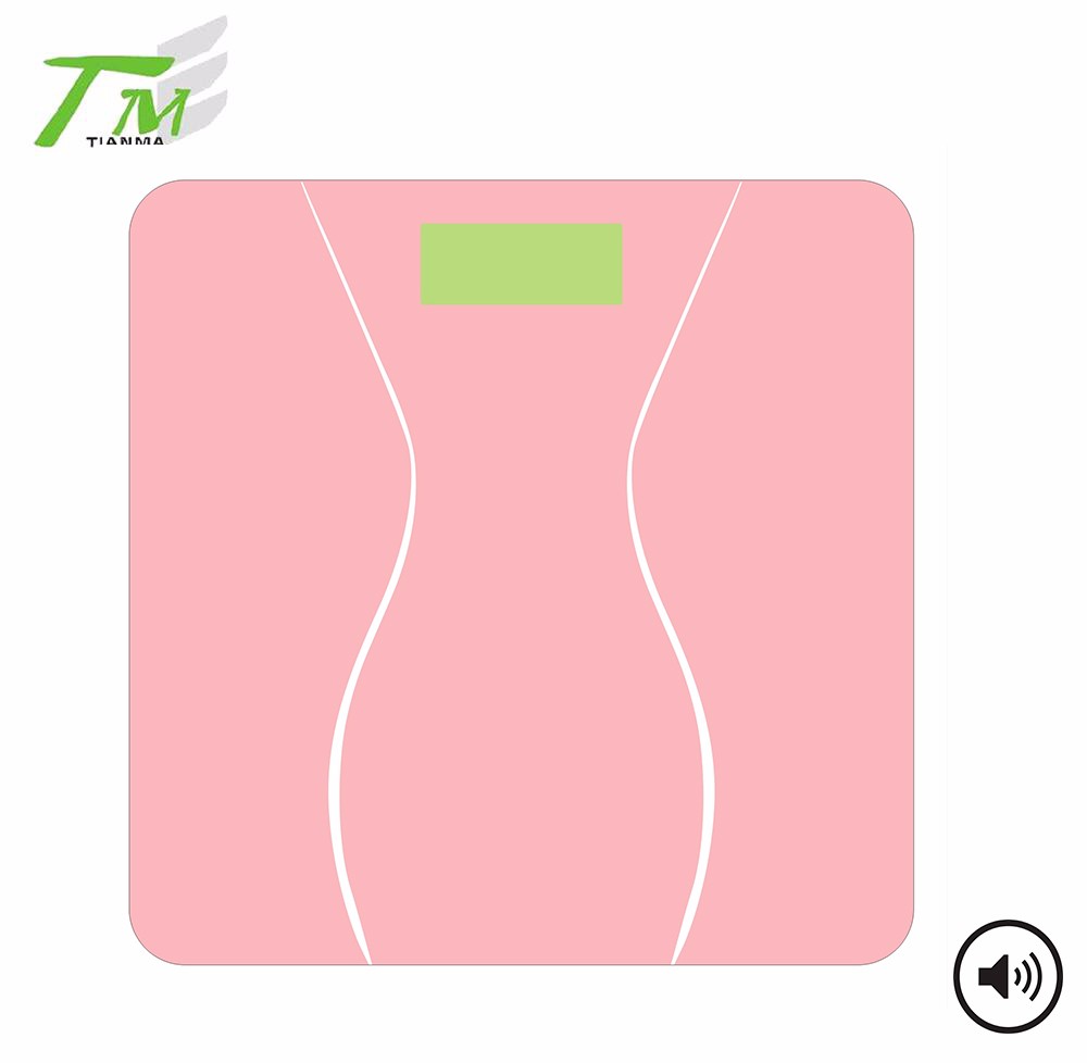 Fashion bathroom scale nice voice body scale by customized desgin