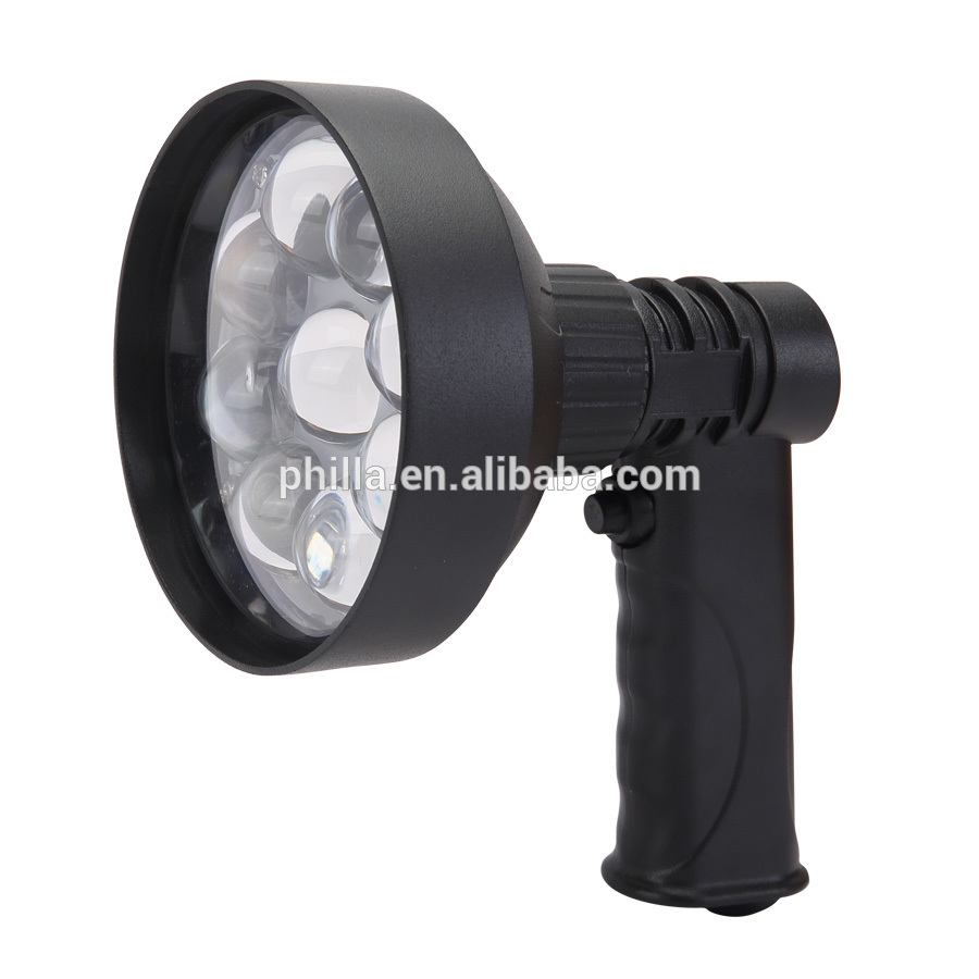 27w Cree led rechargeable hunting spotlight maintained emergency light high lumen flashlight