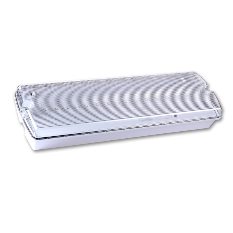 kejie high quality low price IP65 slim 5W emergency bulkhead rechargeable emergency light