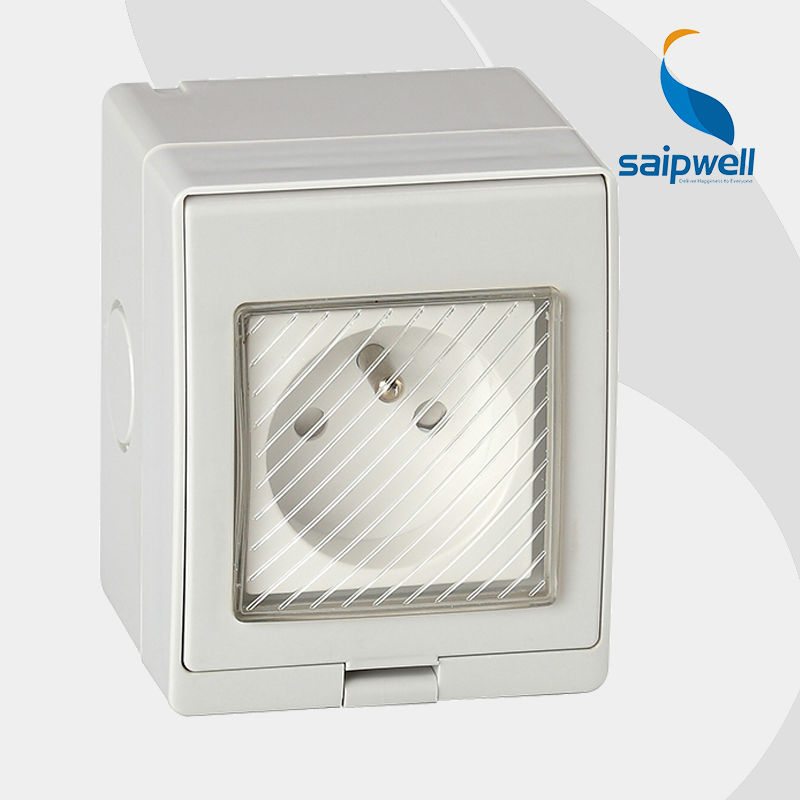 SAIP/SAIPWELL New Product One Gang 110-250V 16A Waterproof Electrical Socket