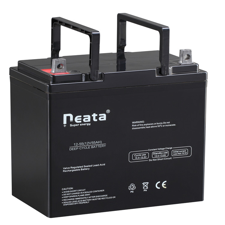 Neata Manufacture rechargeable  lead acid battery 12v 55Ah AGM battery