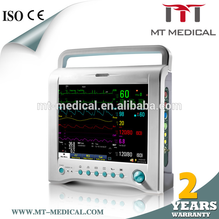 Veterinary 12.1 inch portable hospital monitoring system bedside patient monitor