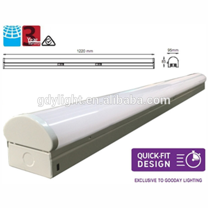 Exclusive fast install strip LED linear high bay 40w sensor dimmable CCT adjustable 3 hours emergency lighting
