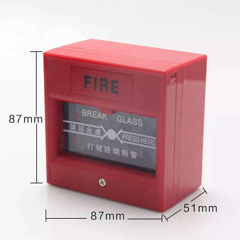 fire place resettable break glass fire alarm integrated call point