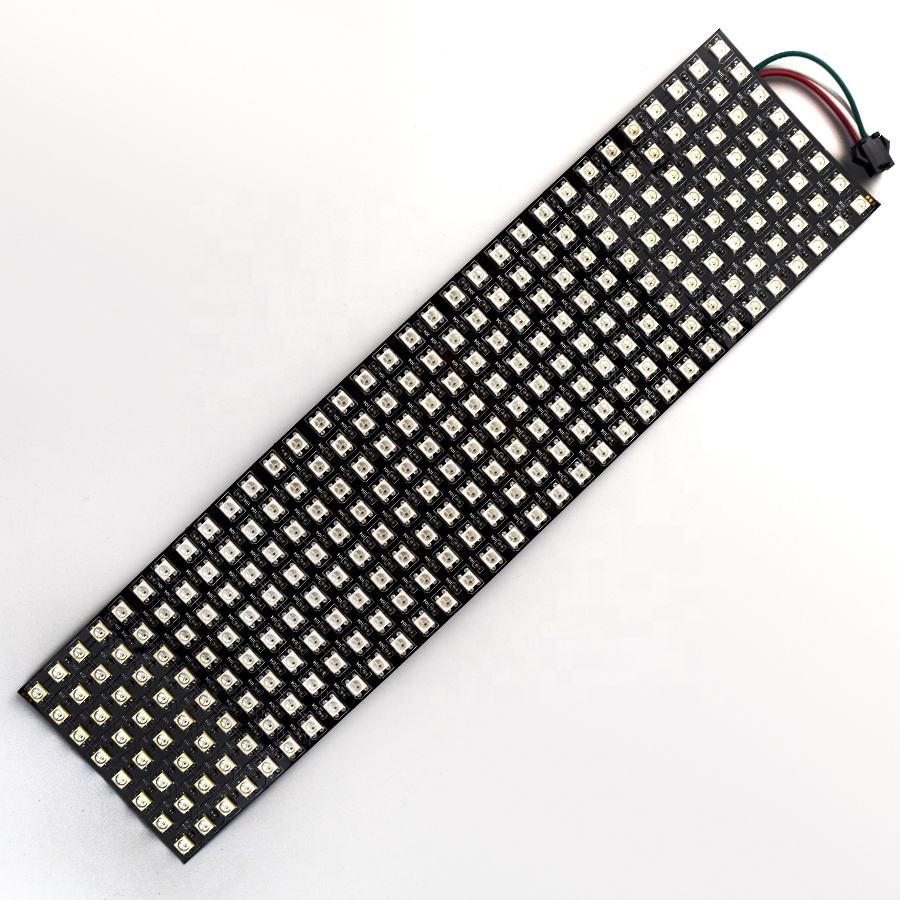 full color matrix ws2812b 505 ws2812 digital flexible programmed pixel Led Display Panel mini Led Screen flexible light 8*32cm