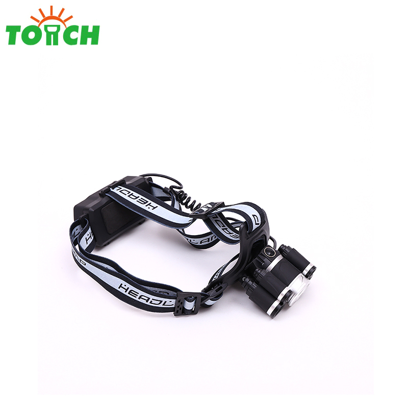 USB rechargeable 5 led head torch brightness led headlamp red flash light for outdoor hunting