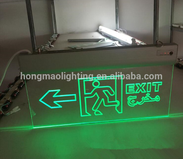 compact and decorative running man led letter exit sign LED escape route sign