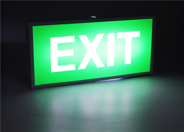 Rechargeable LED Exit Sign Emergency Lights Acrylic Sign Board Lighting With Battery Backup 2 Hours Running Escape Sign Lights