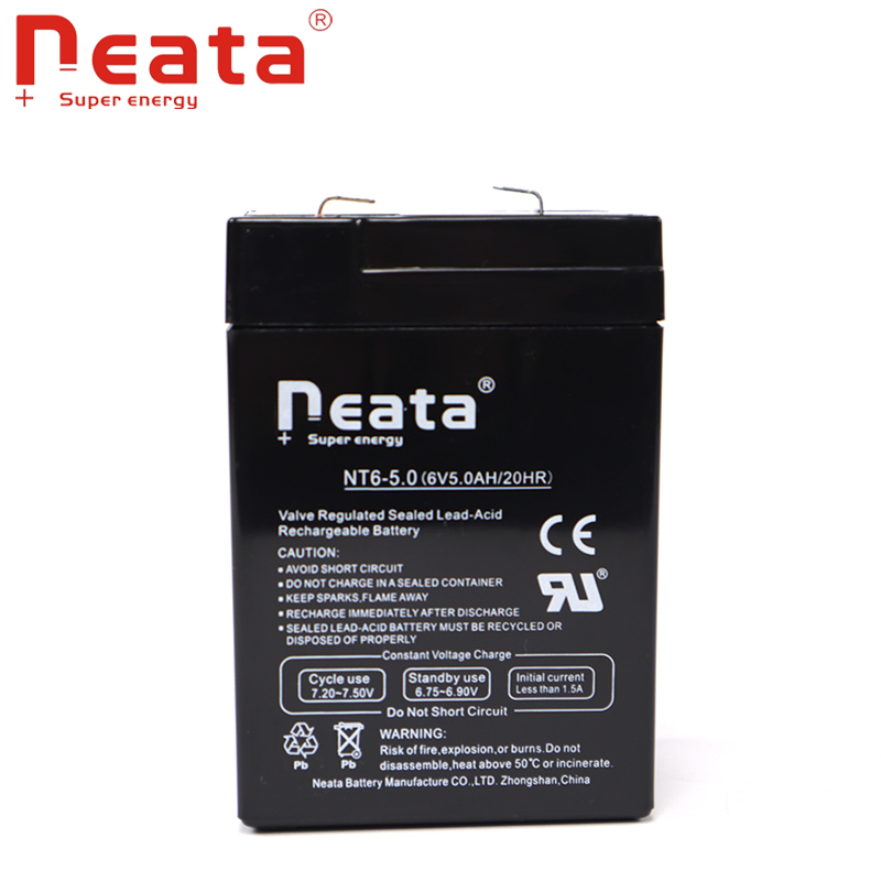 6v Voltage 5.0Ah capacity and Free Maintenance Type UPS battery