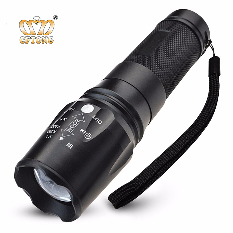 Strongest 10W LED Flash Light Zoom Powerful 1000 Lumens LED X800 Flashlight