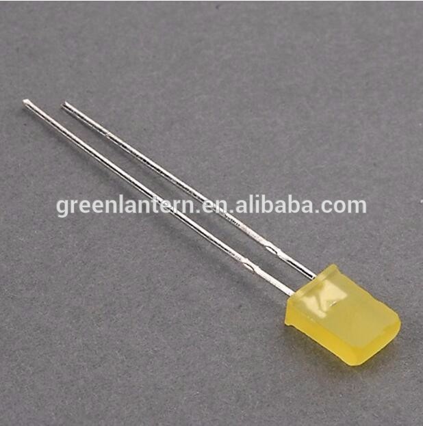 2*5*7mm Rectangle Yellow Diffused led diodee LED light-emitting diode 2*5*7MM