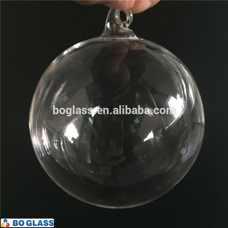 CLEAR GLASS BALL FOR LIGHTING OR HOME DECORATION