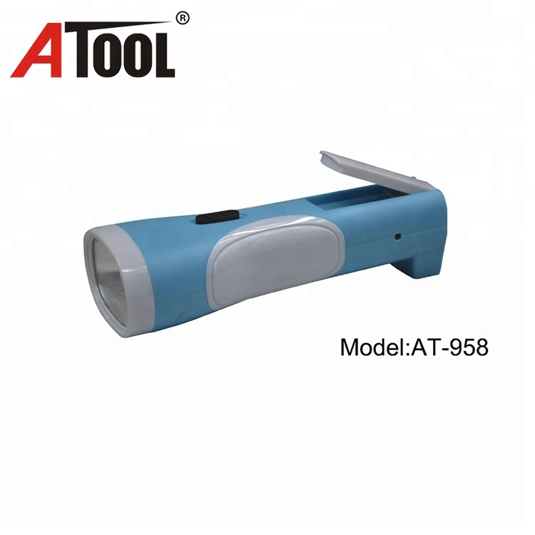 Atool 1W+3W high brightness rechargeable led torch flashlight