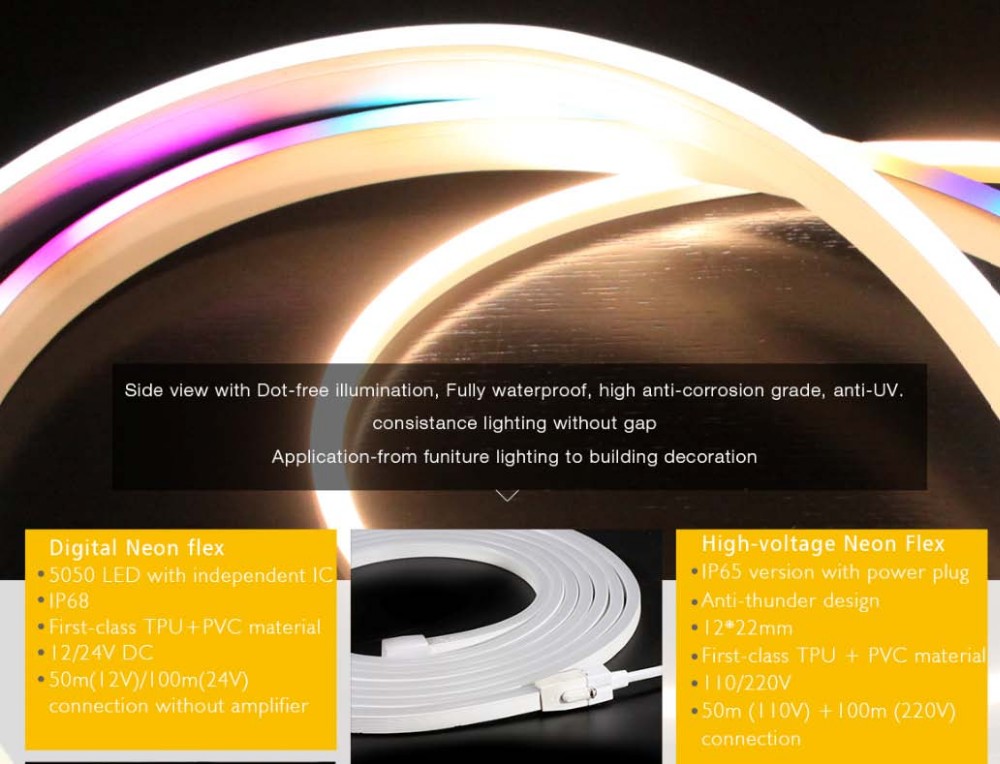 led strip 50m 5050 Rgb led Strip Light Neon Flexible Led Rope Light IP68 led strip