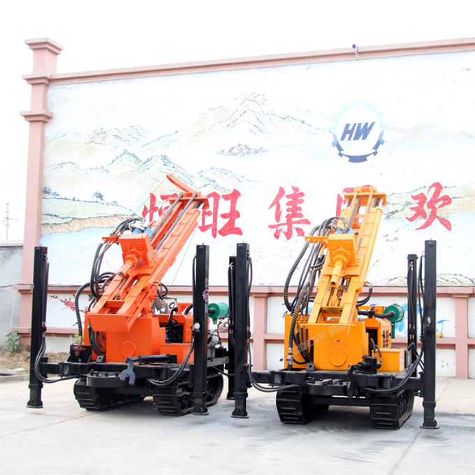 HQZ500L DTH mud pump and roller cone  drilling rig for sale