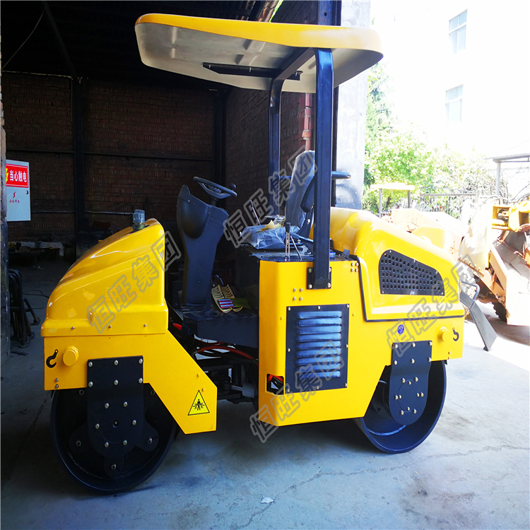 3 Ton Full hydraulic Double Drum Double Drive Double Vibration Road Roller