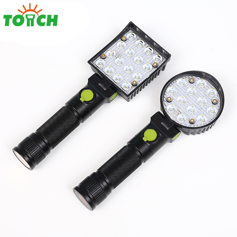 Aluminum alloy led work lights USB charge explosion proof working flashlight for night