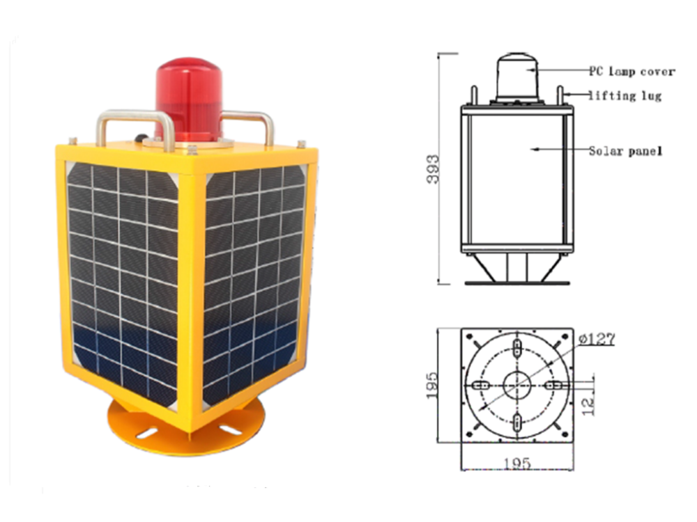 Top selling DC6V IP65 obstruction light led