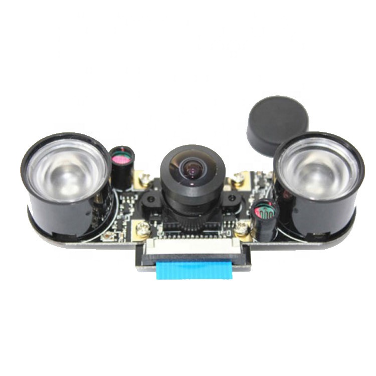 Manual Switches IR CUT 5MP 160 Degree PI Camera with Night Vision Lights