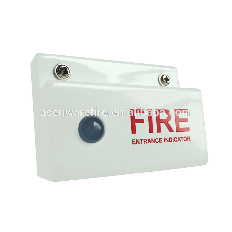 Fire entrance indicator connect with smoke detector / heat detector