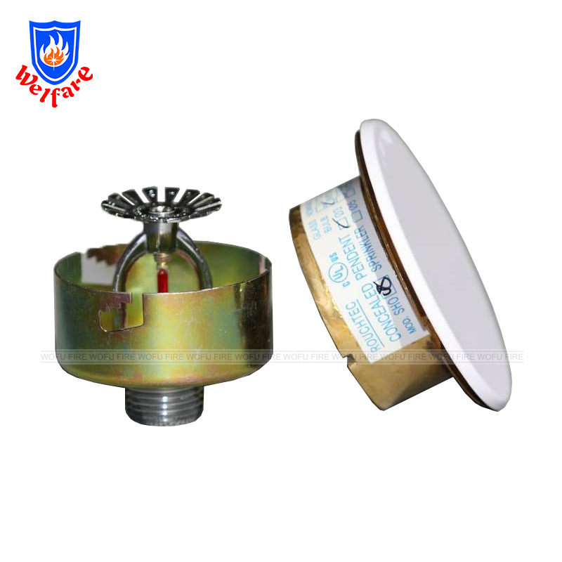 5mm Bulb Brass Chrome Plated Concealed Fire Sprinkler